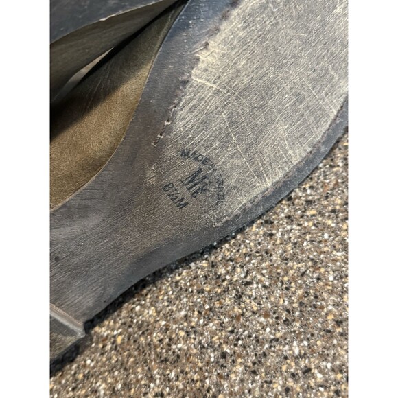 MLE Limited Edition, Knee High Army Green Studded Leather Boots Women's Sz 8.5 - Picture 7 of 7